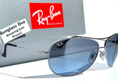 NEW Ray Ban Gunmetal UV PROTECTIVE Gradient Blue Grey Sunglass RB3293 004/8F