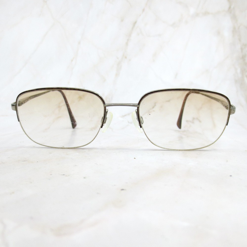 Charmant Sunglasses Frame Men Silver Pure Titanium Half Rim Rectangle 55-20-145