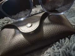 Ray-Ban Erika RB3539 6392/13 Round Blue Frame Gray Gradient Sunglasses 54-18