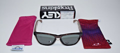 Brand New Oakley Frogskins AF Blue/Red Shift with Prizm Grey OO9245-B454 ASIAN