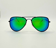Blenders Aviator Star Vixen Black Frame & Green Polarized Mirrored Sunglasses