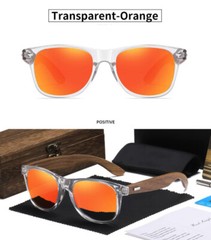 Wood Polarized Square Sunglasses Men Women Wooden Temple Retro Fashion Glasses