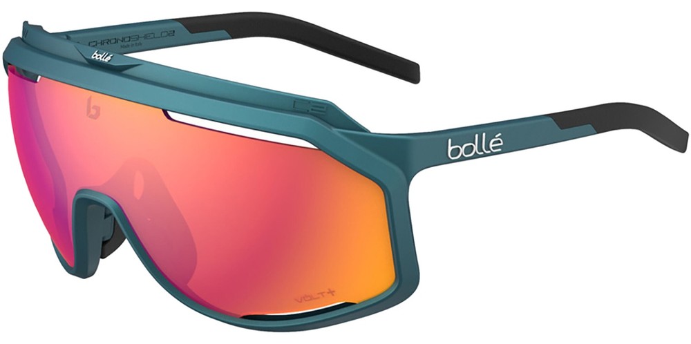 Bolle Chronoshield Creator Teal Metallic Shield Sunglasses – BS018011 – Taiwan