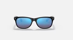Ray-Ban New Wayfarer Flash Black/Blue Mirror 55mm Sunglasses RB2132 622/17 55-18