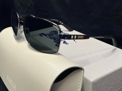 BURBERRY SUNGLASSES BE3074 100387 GUNMETAL FRAME GREY LENS 135mm