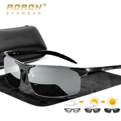 Aluminum HD Polarized Photochromic Sunglasses Men Driving Sport Outdoor Glasses