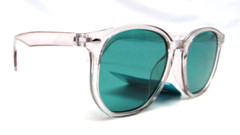 2 Pack Clear Frame Blue Lens Sunglasses FF 22 02 GRY FWG 100% UV Protection