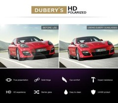 DUBERY Unisex Polarized Sport Sunglasses Outdoor Driving Fishing Square Glasses