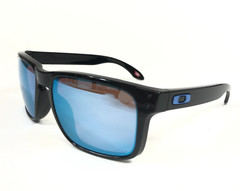 Oakley Sunglasses Holbrook OO9102-C155 Polished Black Frames w/ Prizm Deep Water