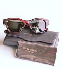 Oliver Peoples OV5490SU Eadie Red Tortoise Rectangle Polarized Green Lens 51mm