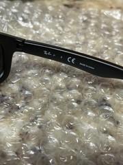 Kids Ray-Ban RJ 9058S Classic Rectangle Sunglasses Black Frame Tinted Lens 115mm