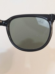 Vtg B&L Ray Ban Cats Sunglasses Black Nylon Frames Grey Glass Lenses Exc Cond