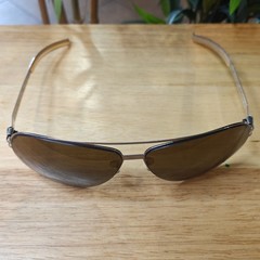 Mykita Sunglasses Men Aviator # 1 “Adam” Germany Silver Frame Brown Lens