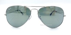 Ray Ban Aviator Silver Mirrored RB3025 003/40 55 mm New Sunglasses