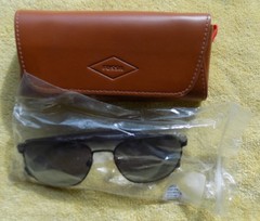 Fossil 57MM Aviator Sunglasses – FOS2081/S 003T4 57017 146 – NEW w/ Leather Case