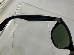 Ray-Ban RB2140 Original Wayfarer 901 54mm Black Green G-15 Sunglasses Made in It
