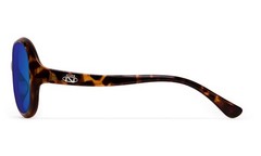 New Onos Dauphine Blue Mirror Polycarbonate Lens Tortoise Sunglasses