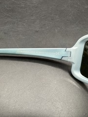 Blenders Rainwalker Eclipse Wrap Around Satin Metallic Blue Sunglasses