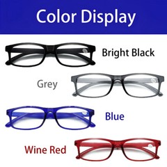 4 Pack Reading Glasses Traditional Frames in Assorted Colors for Men and Women
