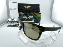 MAUI JIM SOUTH SWELL MJ 755-15M MATTE GREEN STRIPE MAUI HT POLARIZED SUNGLASSES
