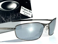 NEW Oakley WHISKER Carbon Metal Alloy POLARIZED Galaxy Chrome Sunglass 4141-01