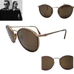 Rare 80S Italian Giorgio Armani Boston Tortoiseshell Sunglasses