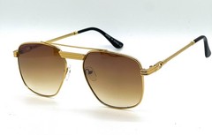 Sunglasses Men Fashion Retro Style Square Gold Frame Classic Designer Hip Hop