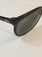 Vtg B&L Ray Ban Cats Sunglasses Black Nylon Frames Grey Glass Lenses Exc Cond