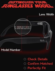 Polarized Clip-On Sunglasses for Ray-Ban Meta Wayfarer RW4008 & Gen 2 RW4012 …