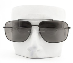 Ray-Ban Sunglasses RB 3796 002/B1 Shiny Black Metal Gray Glass 59mm with Case