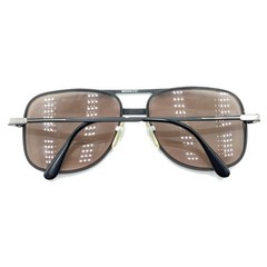 Hudson Z 87 Black Metal Square Aviator Sunglasses Frames 59-16 145 Men Women