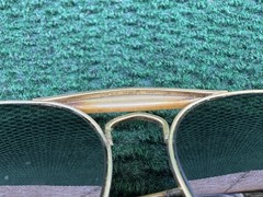 Vintage Ray-Ban Bausch & Lomb B&L Made in USA Gold Aviator Sunglasses 62-14