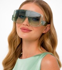 Men’s Women Sunglasses Oversized Large Flat Lens Square Frame Fashion Style New
