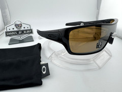 OAKLEY TURBINE ROTOR BLACK W/ TUNGSTEN IRIDIUM POLARIZED SUNGLASSES OO9307-06