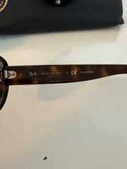 NWT Ray Ban Jackie Ohh Polarized RB4101 9775 Light Havana/Grey Brown Gradient