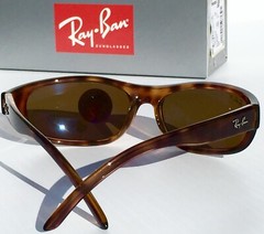 NEW Ray Ban Sport wrap Tortoise frame POLARIZED Brown lens Sunglass RB4033 642