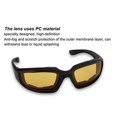 3 Pairs Motorcycle Sports Biker Riding Glasses Padded Wind Resistant Sunglasses