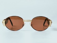 Versace S71 Col 07M Vintage Tortuga Gold Medusa Steampunk Sunglasses 48-20