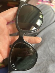 Vintage Bausch & Lomb Ray Ban Cats Black green Nylon Sunglasses Made In France