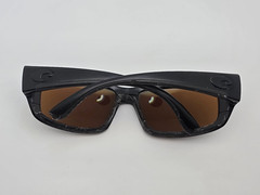 Costa Del Mar Fantail Blackout Frame 580G Polarized Green Mirror Lens Sunglasses