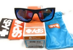 Spy Dega Sunglasses – Soft Mt Blk – Happy Brz Polar, w/Dk Blu Mirror, Pre-owned