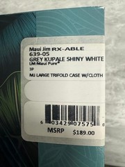MAUI JIM | NEW | K?PALE | 639 – 05 | SHINY WHITE | NEUTRAL GREY