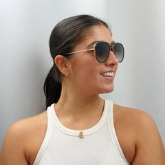 Gucci Sunglasses GG0062S 003 Gold Green Red Green Gradient