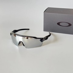 Oakley Radar Ev Path OO9208 Polished Black Frame Sunglasses Mirrored LensIN BOX