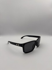 Oakley Holbrook Matte Black Frame And Black Lenses Sunglasses With Case