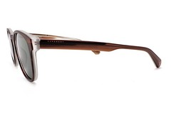 Superdry SDS 5030 Oval Sunglasses Dark Brown Horn with dark Green Lenses 101