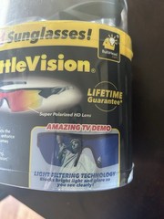 Battle Vision Super Polarized HD Sunglasses Bonus Pair UV Protection Flex Frame
