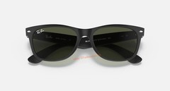 Ray-Ban New Wayfarer RB2132 Sunglasses Matte Black/Green Lens G-15 55mm