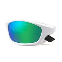 Polarized Folding Sunglasses WHITE Men Fishing Glasses UV400 Protection Foldable