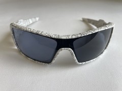 Oakley Oil Rig White Ghost Text – Black Iridium – VERY NICE